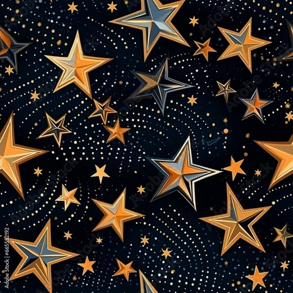 Obraz seamless pattern with stars