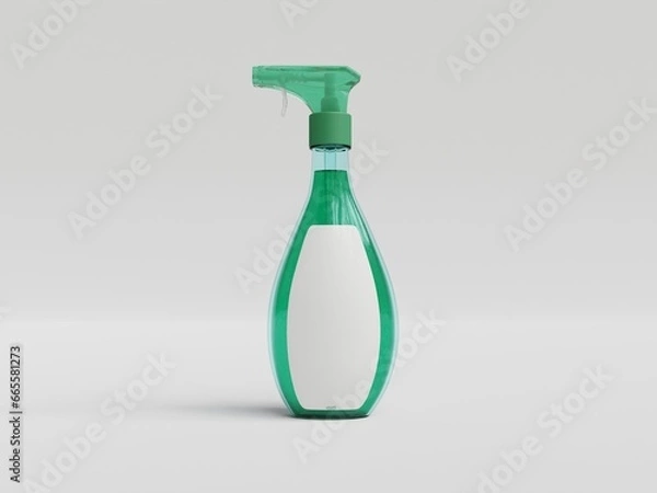Fototapeta 3D rendered plastic spray cleaner bottle 