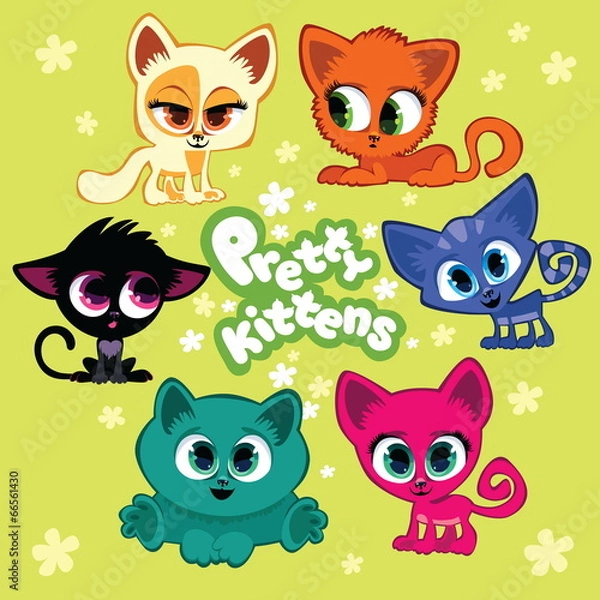 Fototapeta pretty kittens