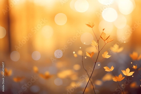 Obraz autumn bokeh light background