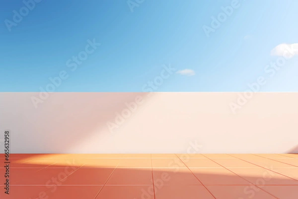 Obraz minimal arcithect background direct sunlight