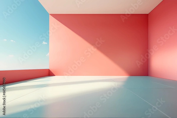 Obraz minimal arcithect background direct sunlight