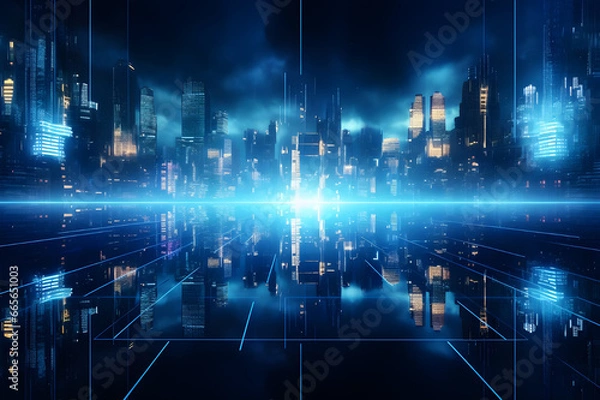 Obraz futuristic technology background