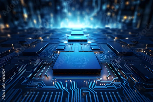 Obraz futuristic technology background