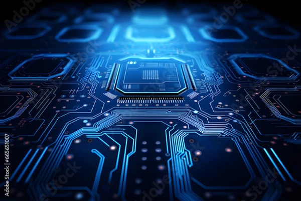 Obraz futuristic technology background