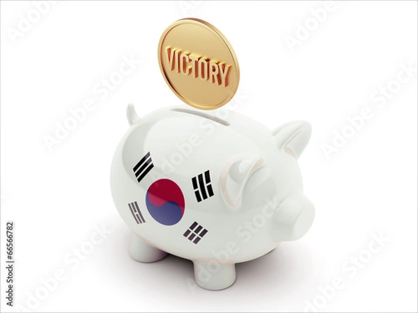 Fototapeta South Korea Piggy Concept
