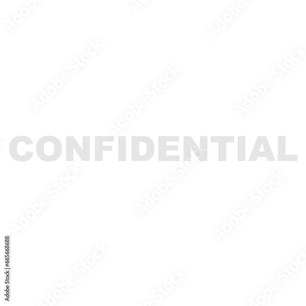 Fototapeta Confidential Watermark on a Transparent Background	
