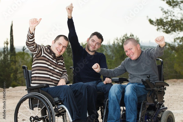 Obraz Disabled friends