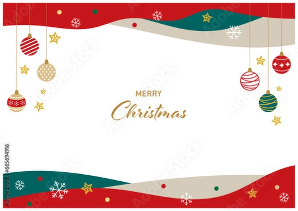 Obraz クリスマスオーナメントフレーム北欧風