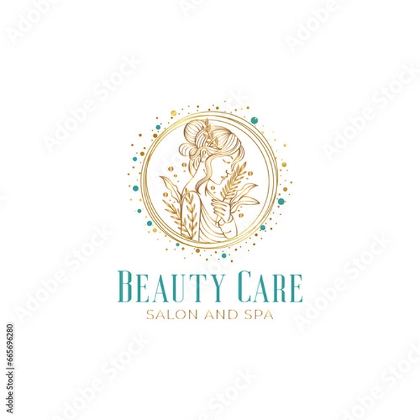 Fototapeta Beauty body health salon spa luxurious logo