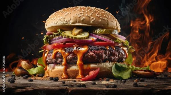 Fototapeta Fast Food buger