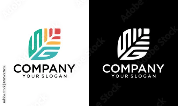 Fototapeta SG Creative Unique abstract geometric logo