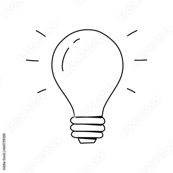 Obraz Innovative Idea Hand-drawn Icon