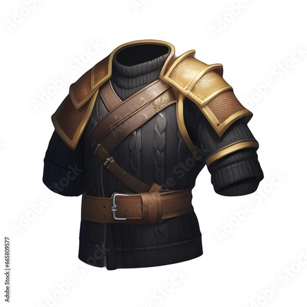 Obraz Medieval leather armor game ai generated