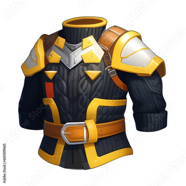 Obraz Medieval leather armor game ai generated
