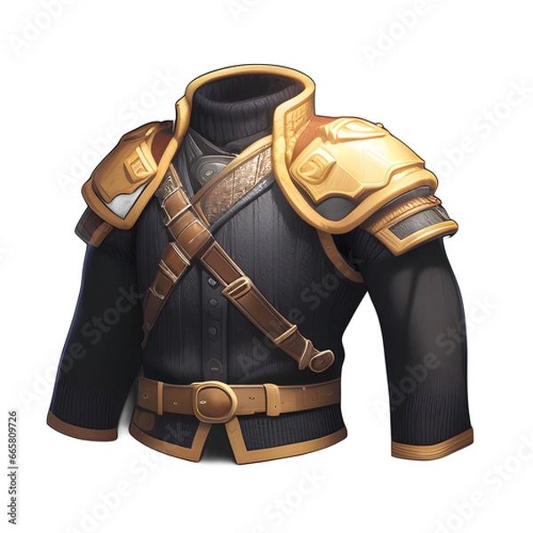 Obraz Medieval leather armor game ai generated