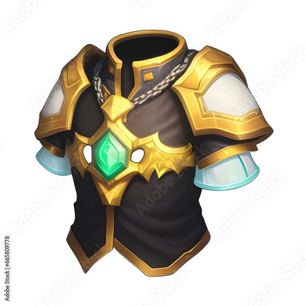 Obraz Medieval leather armor game ai generated