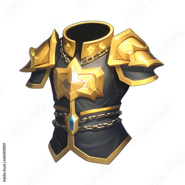 Obraz Medieval leather armor game ai generated