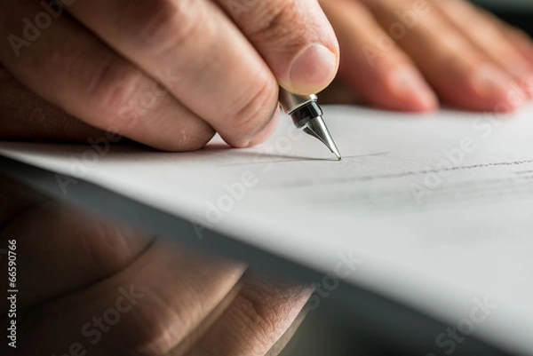 Obraz Podpisanie umowy handlowej