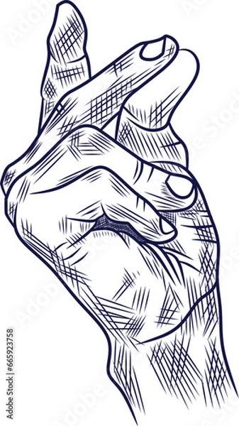 Fototapeta hand drawn illustration vector sketch design
