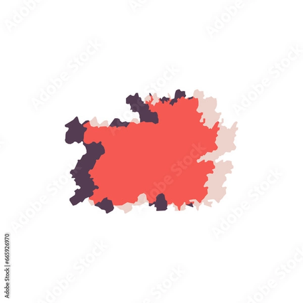 Fototapeta Guizhou Map - World Map International vector template. China region silhouette vector illustration