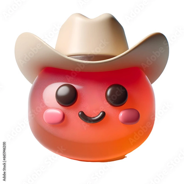 Obraz Face with Cowboy Hat Emoji