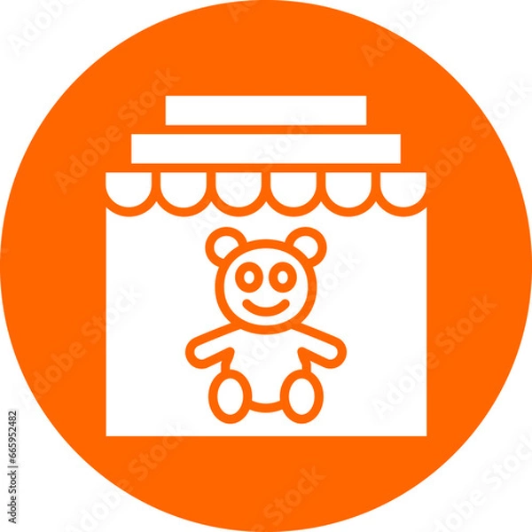 Fototapeta Vector Design Toy Merchandising Icon Style