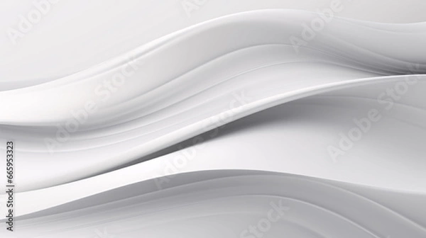 Fototapeta line smooth white abstract background generative ai