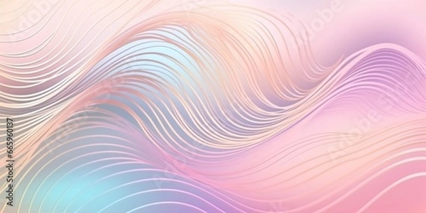 Obraz holographic abstract background with waves