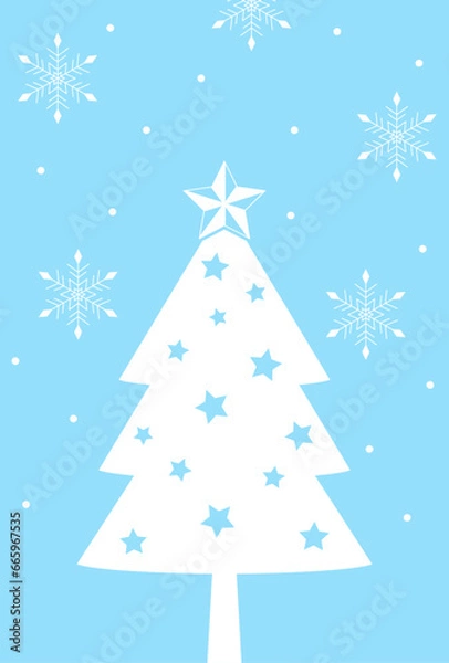 Fototapeta イラスト_クリスマスツリー