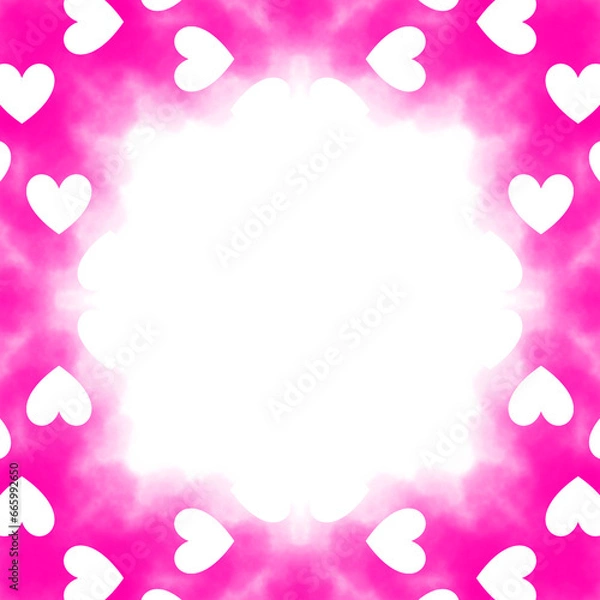 Fototapeta pink heart background