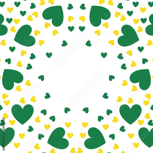 Fototapeta seamless pattern with hearts