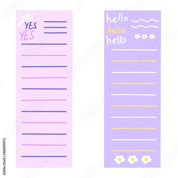 Fototapeta cute planning kit.  You can use it at school, at university and at work.	