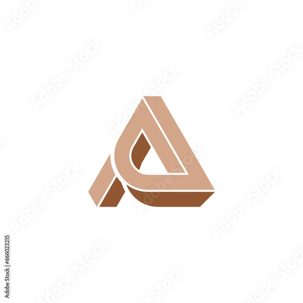 Obraz letter A abstract design logo