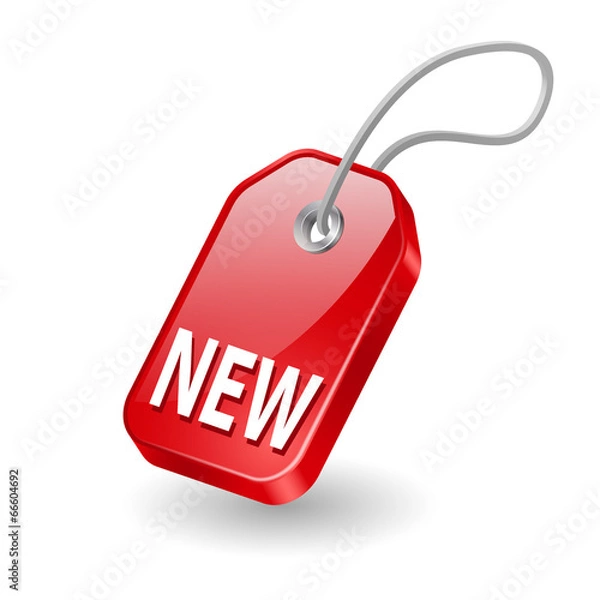 Obraz Vector tag with new message