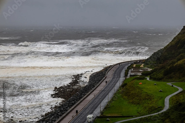 Obraz storm over the sea