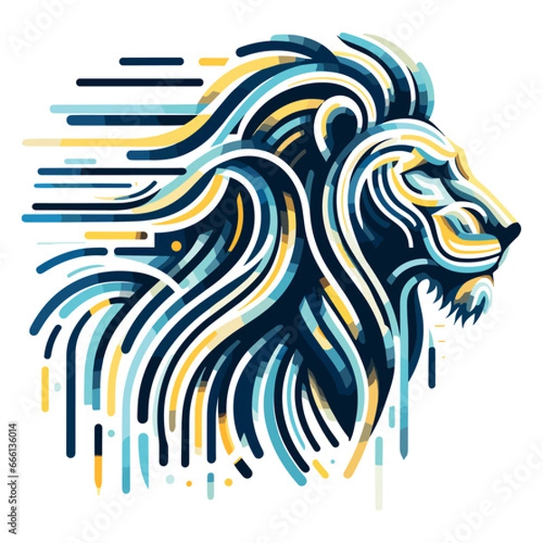 Obraz Bauhaus style art Vector Pattern. Simple Composition With Geometric shapes combination neo geo post. Colorful neo geometric