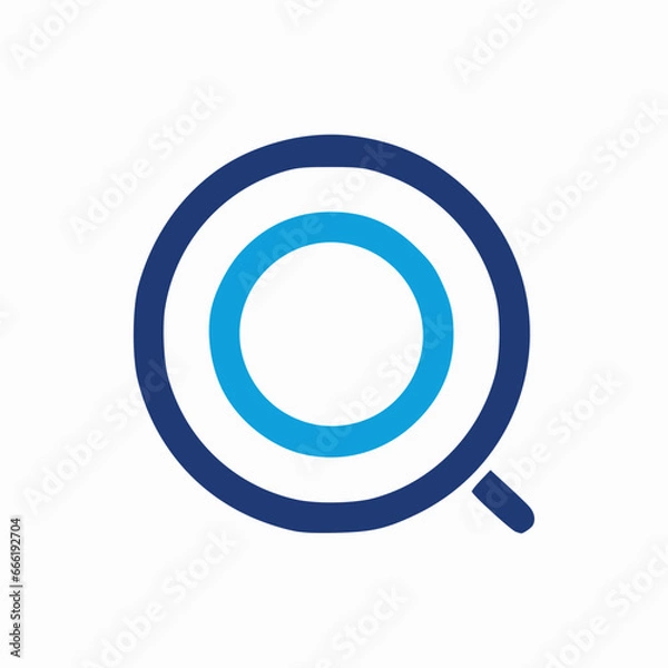 Obraz Search icon, Magnifying glass icon, find symbol, explore icon, look up symbol, Query icon, Seek icon,