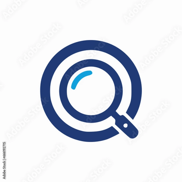 Obraz Search icon, Magnifying glass icon, find symbol, explore icon, look up symbol, Query icon, Seek icon,