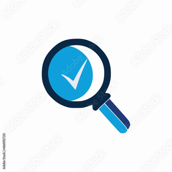 Obraz Search icon, Magnifying glass icon, find symbol, explore icon, look up symbol, Query icon, Seek icon,