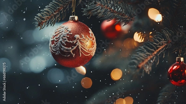 Obraz christmas tree decorations