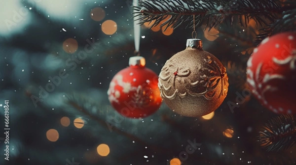 Obraz christmas tree decorations