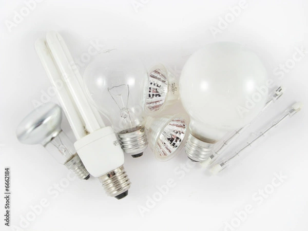 Fototapeta set of light bulbs 