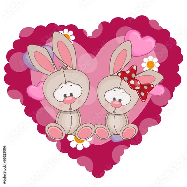 Fototapeta Two Rabbits