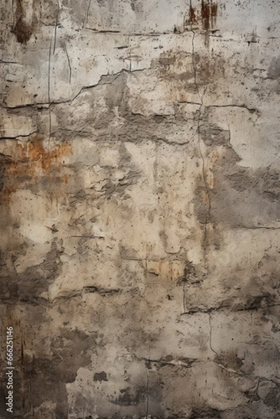 Obraz Wall Texture Detail: A detailed photograph highlighting the delicate, gritty patterns in the concrete wall.