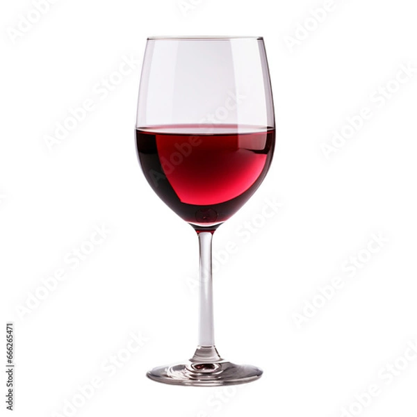 Fototapeta glass of port wine isolated on white background, ai generated