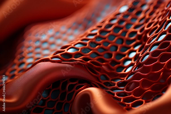 Fototapeta A sumptuous fabric texture, showcasing its patterns, weaves, and tactile appeal, generative AI