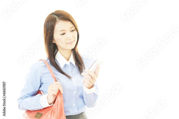 Fototapeta 笑顔の女性