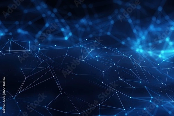 Fototapeta abstract futuristic Digital Network Matrix - Abstract Technology Connection Concept Data transfer concept Fantastic wallpaper