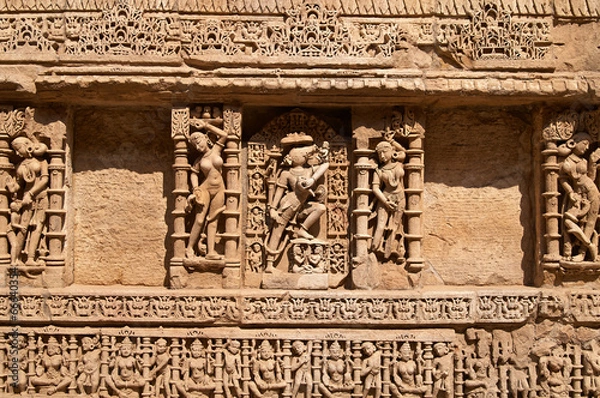 Fototapeta Rav-Ki-Vav Stepwell at Patan in India